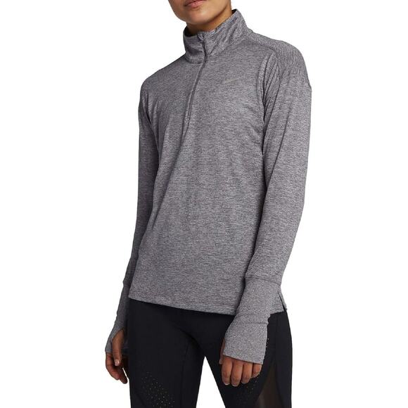 Nike Tops - NIKE Women’s Element 1/2 Zip Running Top Smoke Grey CU3220 084 - XL New
